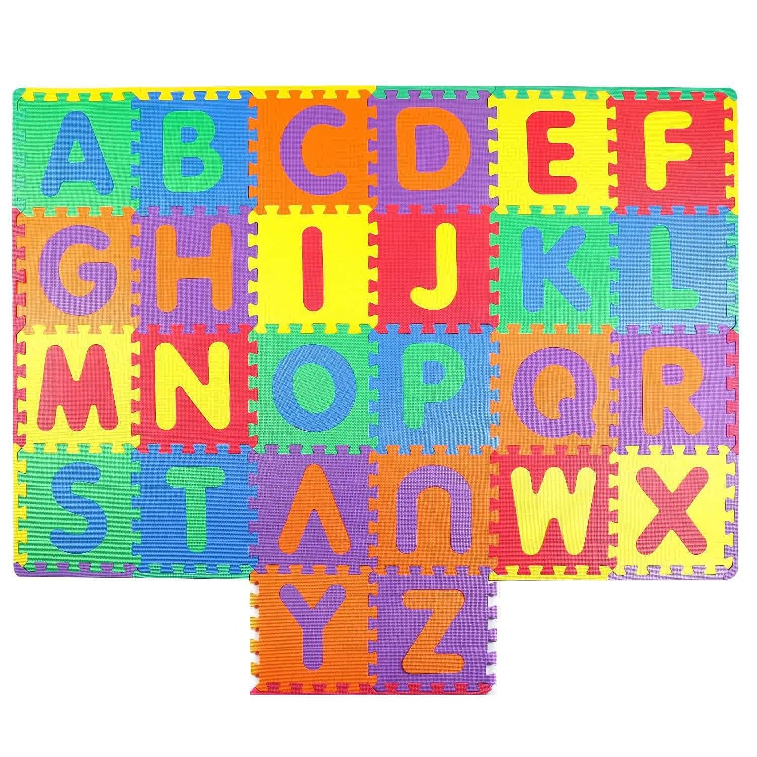 26-Piece Kids Alphabet Play Mat – Foam Floor Tiles for Babies & Toddlers
