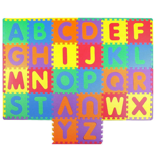 26-Piece Kids Alphabet Play Mat – Foam Floor Tiles for Babies & Toddlers