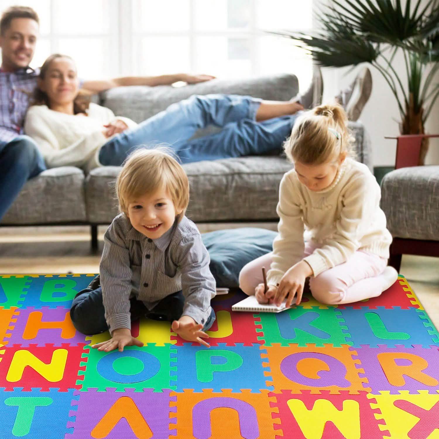 26-Piece Kids Alphabet Play Mat – Foam Floor Tiles for Babies & Toddlers