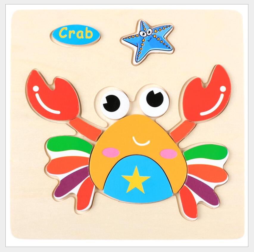 3D Wooden Animal & Vehicle Puzzle – Early Learning Jigsaw Toy for Kids