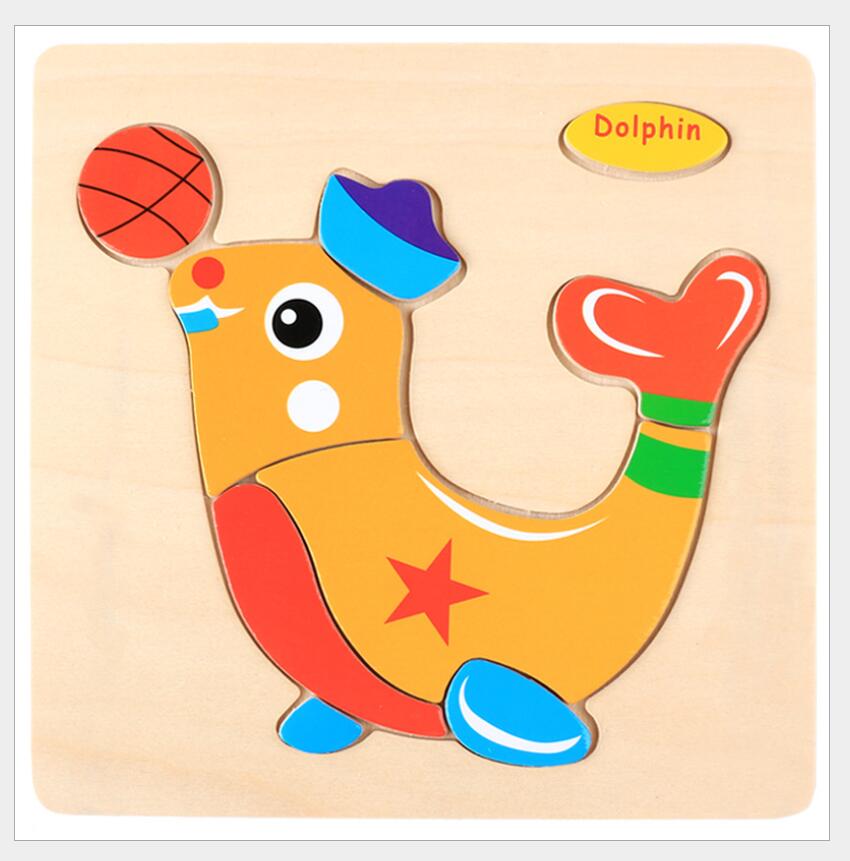 3D Wooden Animal & Vehicle Puzzle – Early Learning Jigsaw Toy for Kids
