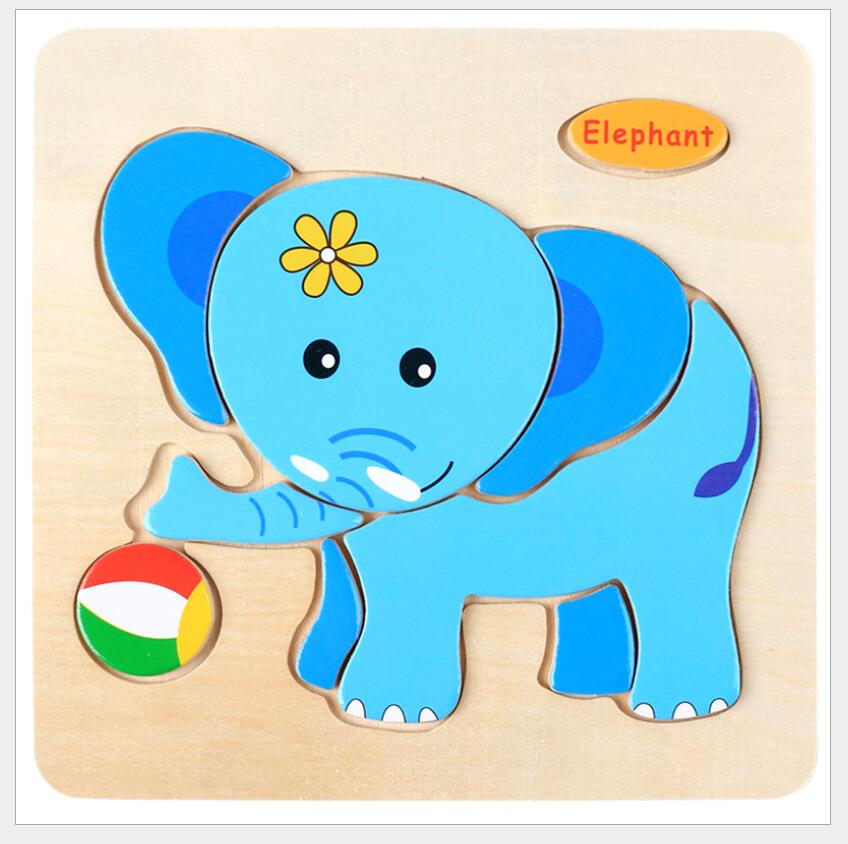 3D Wooden Animal & Vehicle Puzzle – Early Learning Jigsaw Toy for Kids