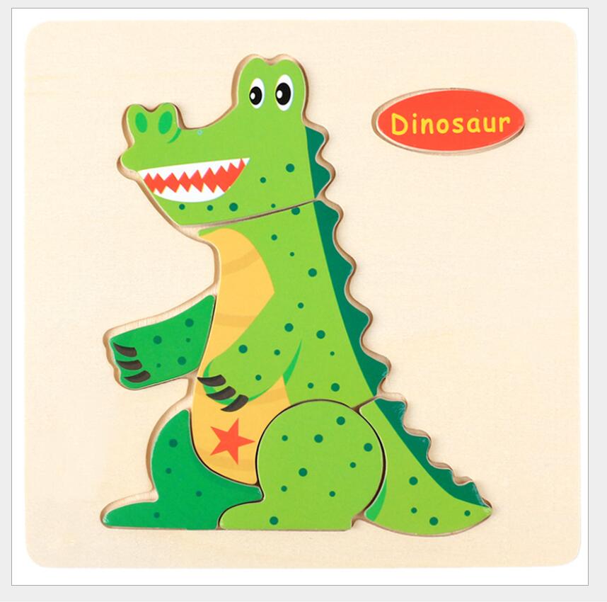 3D Wooden Animal & Vehicle Puzzle – Early Learning Jigsaw Toy for Kids