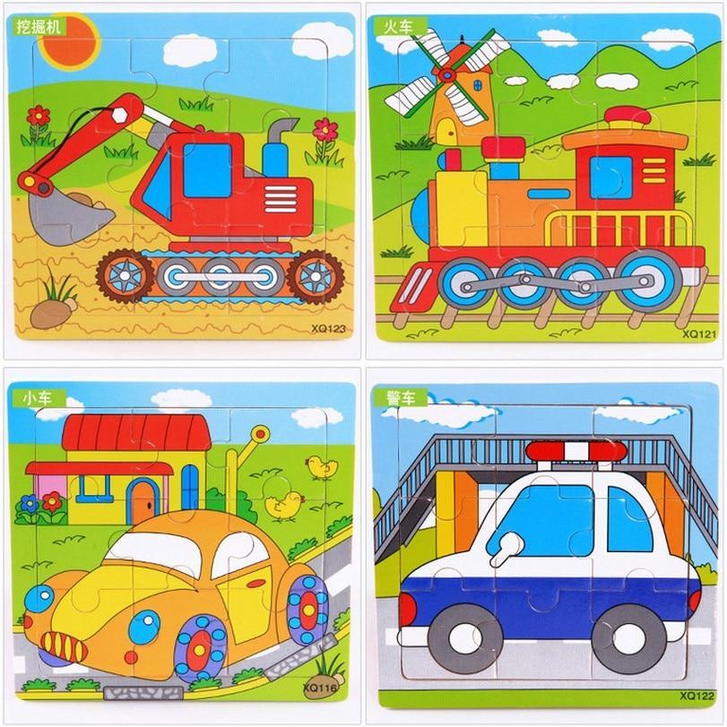 Animal Wooden 3D Mosaic Puzzle – Educational Birthday Gift Toy for Babies & Kids