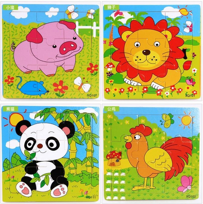 Animal Wooden 3D Mosaic Puzzle – Educational Birthday Gift Toy for Babies & Kids