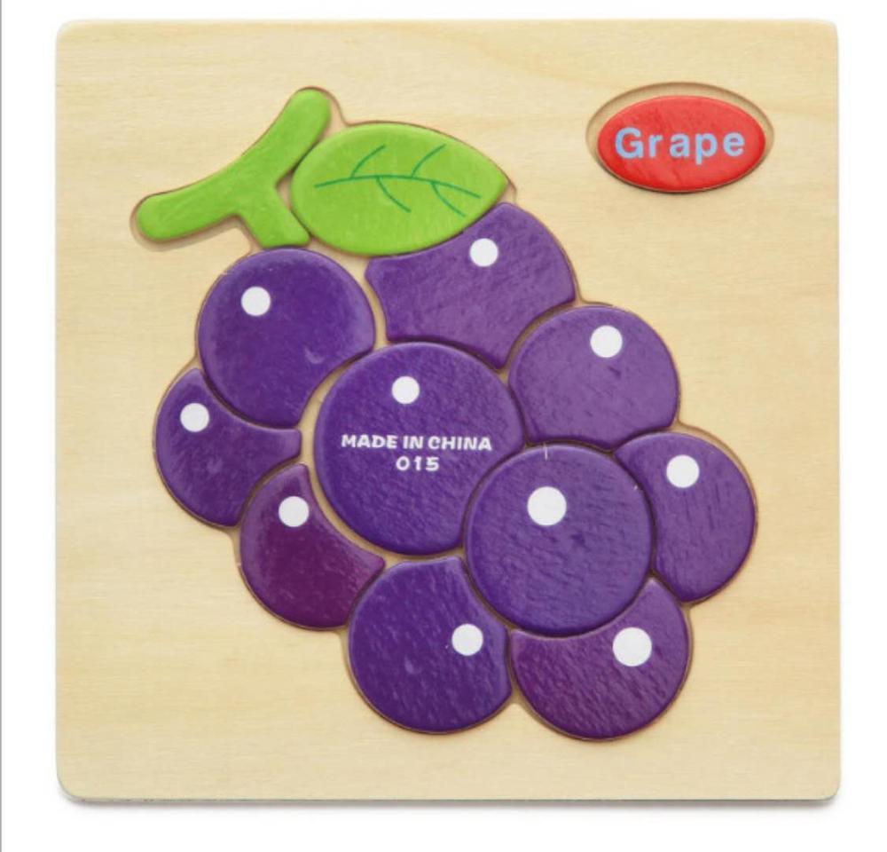 3D Wooden Animal & Car Puzzle – Intelligence Educational Toy for Children