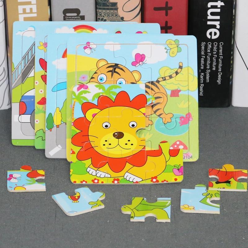 Animal Wooden 3D Mosaic Puzzle – Educational Birthday Gift Toy for Babies & Kids